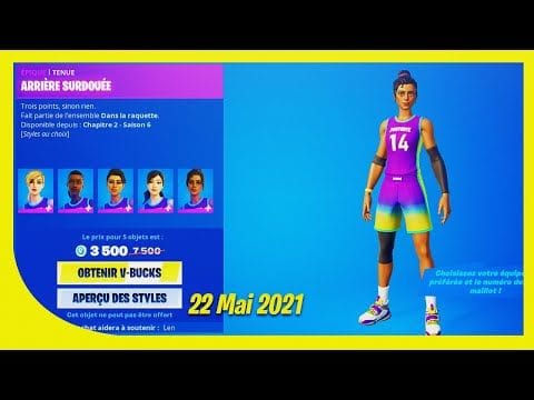 BOUTIQUE FORTNITE du 22 Mai 2021 ! ITEM SHOP May 22 2021 !