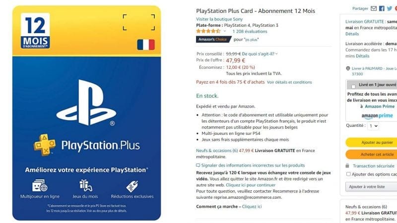 [PROMO] l'abonnement de 12 mois à 48€