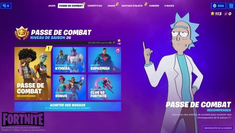 Fortnite, saison 7 : refonte du passe de combat, notre guide