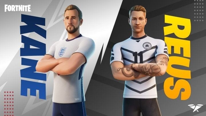 Fortnite : Les stars du football, Harry Kane et Marco Reus, entrent dans la Série Icônes