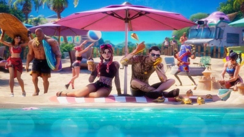 Sur Fortnite, la fièvre estivale passe avant tout par les skins dataminés