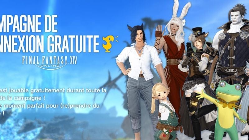 Final Fantasy 14 annonce sa campagne de connexion gratuite pour cet été