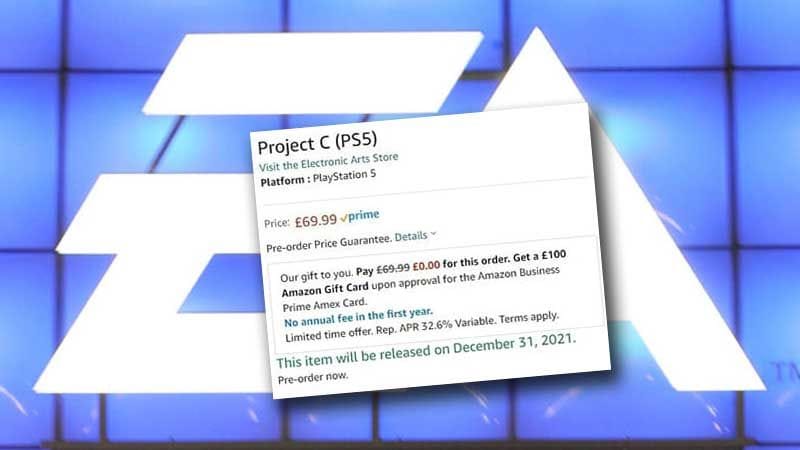 Amazon fait fuiter Project C, un jeu d'EA sur PS5