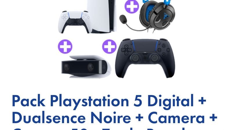 Pack PS5 digital à 559€96  chez Micromania.