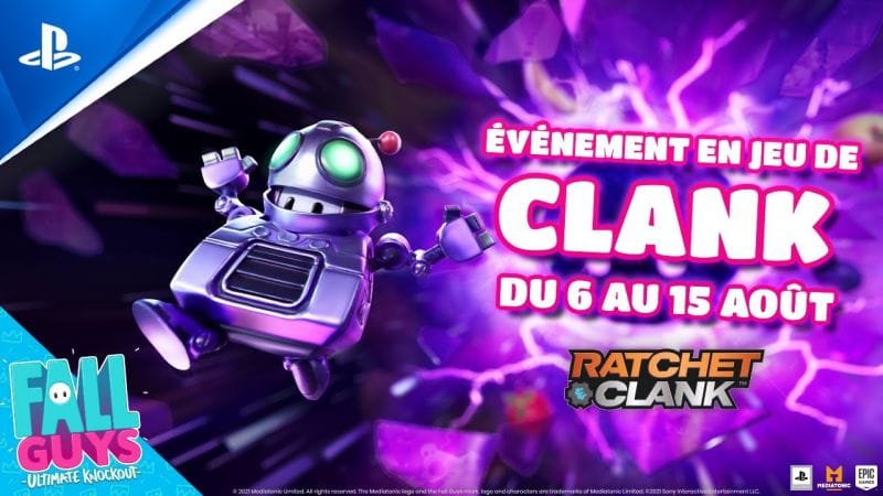 Fall Guys | Événement à durée limitée Clank - Du 6 au 15 août | PS4