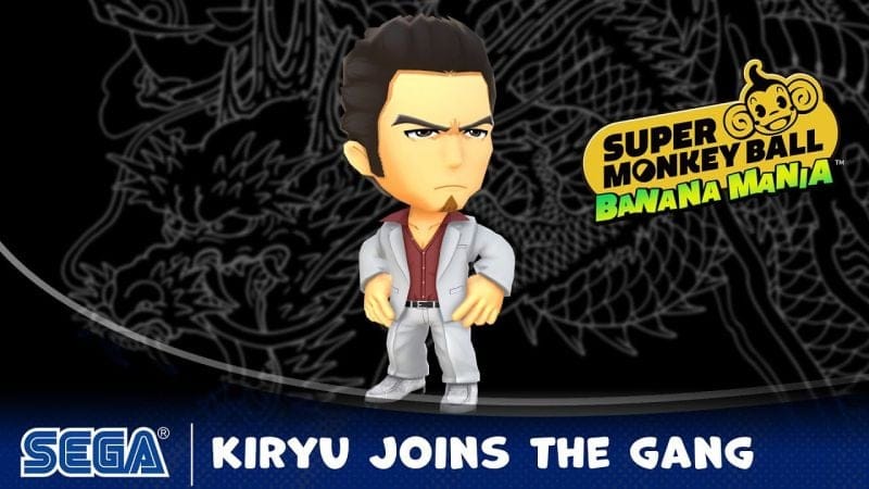 Super Monkey Ball Banana Mania accueille Kazuma Kiryu de la série Yakuza