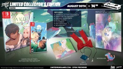 Haven : des éditions physique et collector, et de nouveaux vinyles chez Limited Run Games