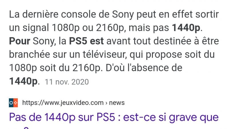 Faite la Mise à jour  du 1440p