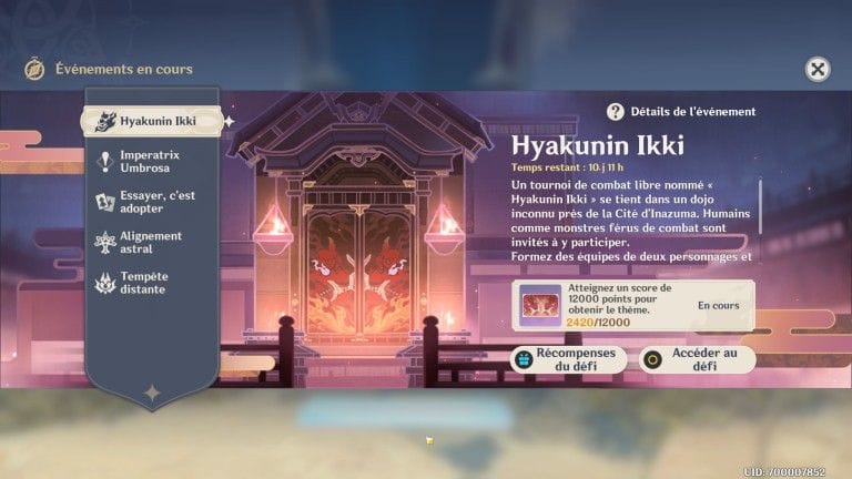 Genshin Impact, événement "Hyakunin Ikki" : notre guide