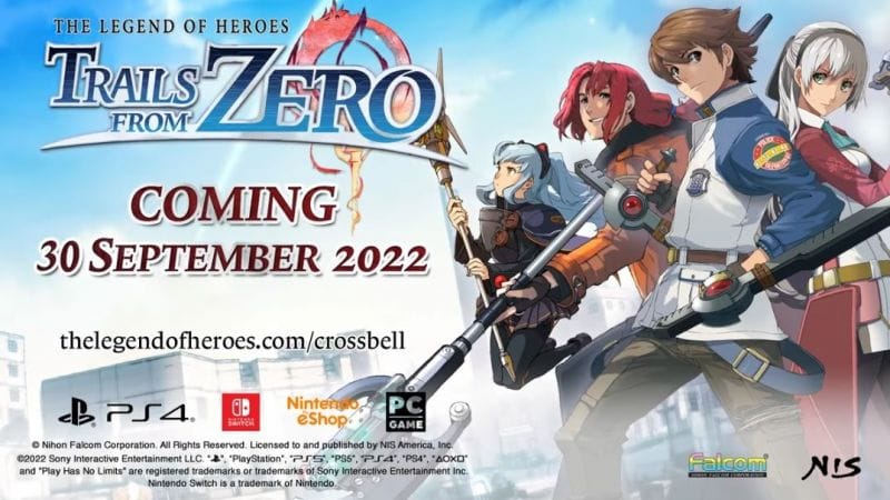 The Legend of Heroes: Trails from Zero - Un trailer de gameplay dévoilé !