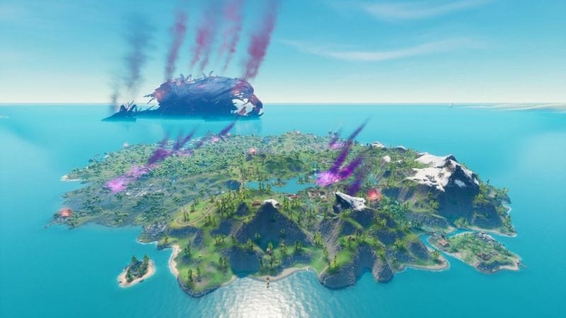 Les Cubes envahissent l'île de Fortnite !