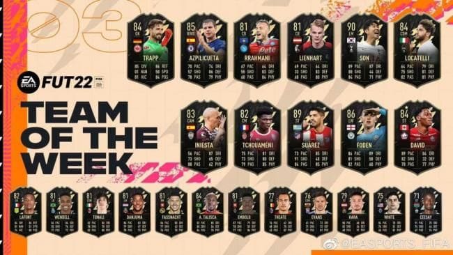 FIFA 22 : TOTW 3 : Son, Suárez et Foden se distinguent - FIFA 22 - GAMEWAVE