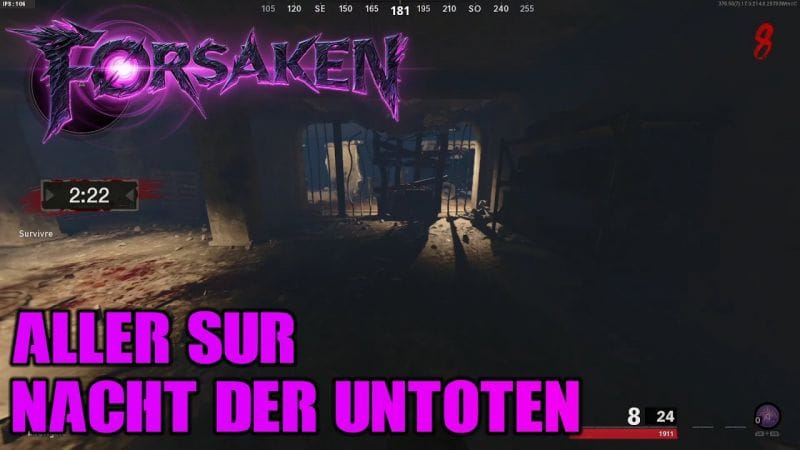 ALLER SUR NACHT DER UNTOTEN FORSAKEN "OUBLIE" ZOMBIE BOCW DLC 4 SECRET SECONDAIRE