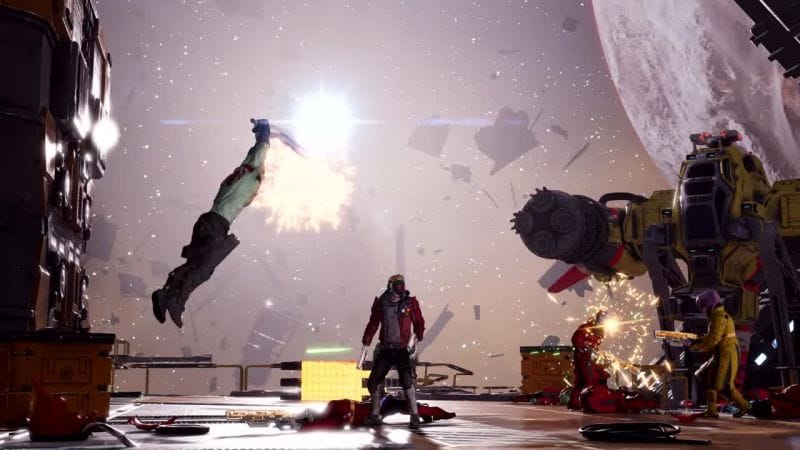 Bande-annonce Les Gardiens de la Galaxie : Star-Lord et ses amis enclenchent la vitesse de la lumière dans ce trailer de lancement - jeuxvideo.com