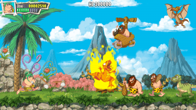 Joe & Mac: Caveman Ninja, un remake du jeu de plateformes préhistorique culte annoncé par Microids, les premières images