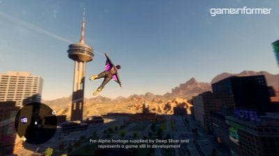 Saints Row : c'est un oiseau, c'est un avion, non... c'est notre héros qui vole en wingsuit dans une nouvelle vidéo de gameplay