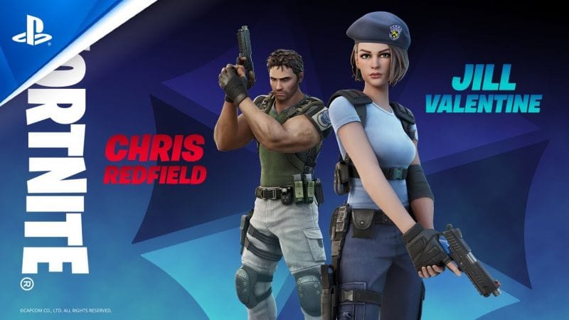 Fortnite - Trailer S.T.A.R.S. : Chris Redfield et Jill Valentine débarquent sur l'île | PS5, PS4