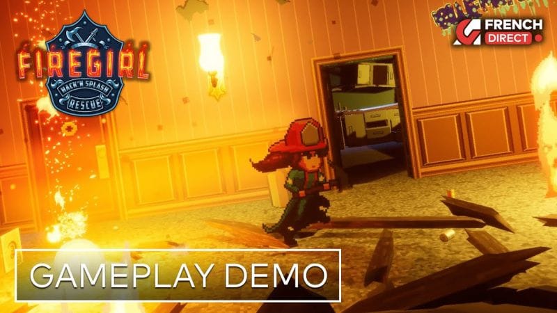 Firegirl: Hack ‘n Splash Rescue fait face aux flammes divines dans un extrait de gameplay avec un boss