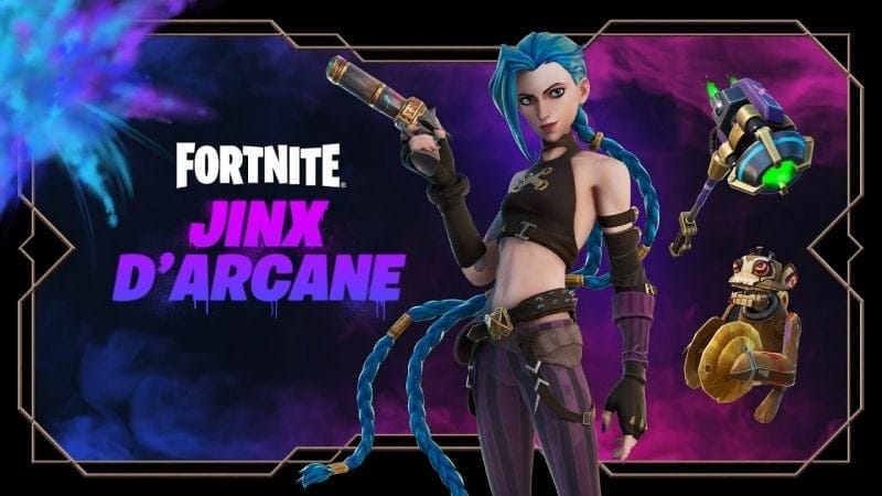 Fortnite : Jinx, de League of Legends, arrive très...