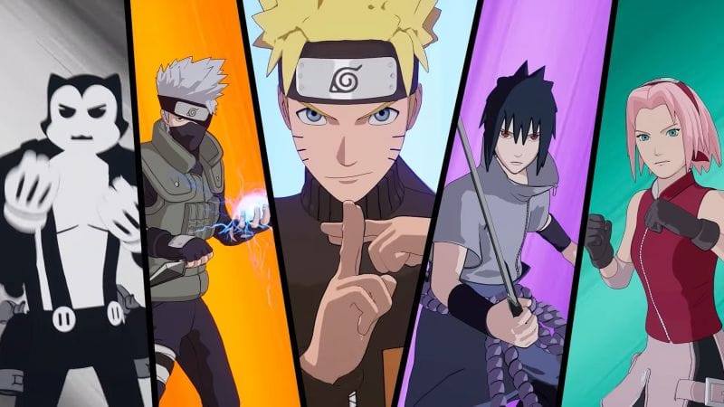 Fortnite : Un premier trailer avec Naruto, Sasuke, Sakura et Kakashi