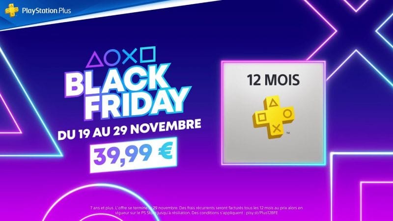 PlayStation Plus | Offre Black Friday 2021 : -33% sur l'abonnement jusqu'au 29 novembre 2021