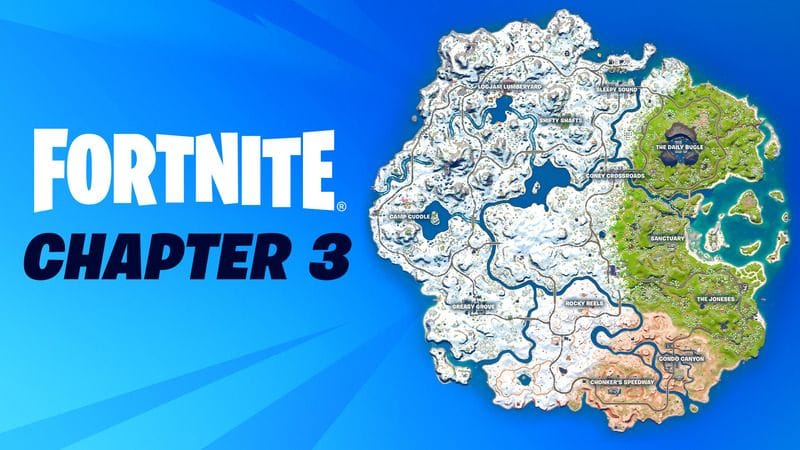 Fortnite lance son Chapitre 3 et fait évoluer sa carte et ses mécaniques