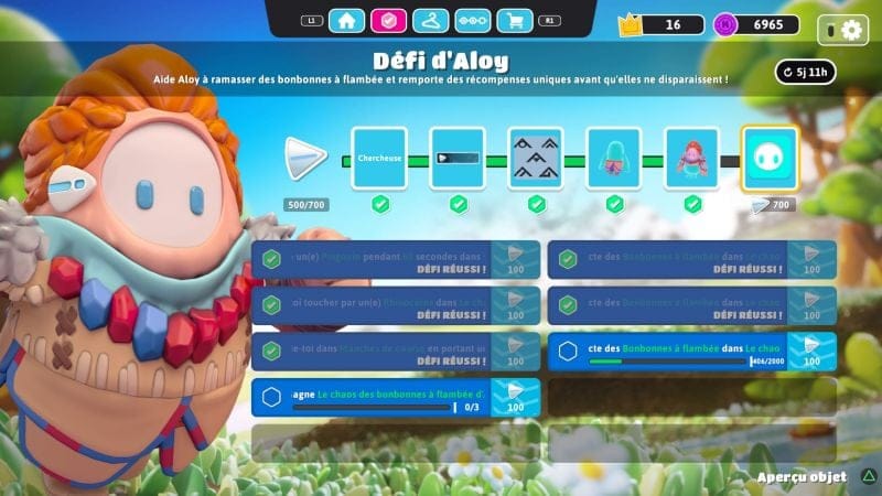 Tenue d'Aloy accessible pour 500 points