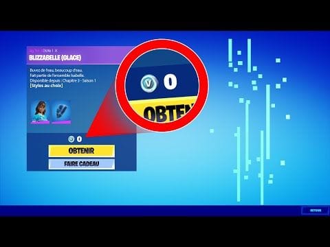 Skin GRATUIT dans la boutique (0 v-bucks)
