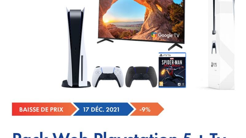 Pack TV + PS5 chez Micromania.