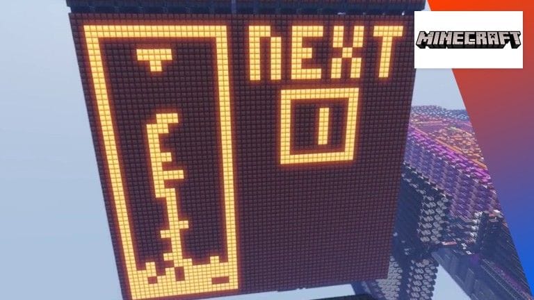 Minecraft : Il recrée un CPU dans son jeu et joue à Tetris