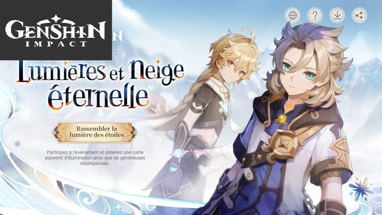 Genshin Impact, "Lumières et neige éternelle" : primo-gemmes gratuites et récompenses, suivez le guide