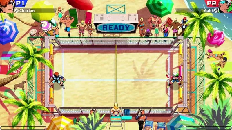 Gameplay Windjammers 2 : Des fusées et de la tension dans ce France - Angleterre, quatre minutes de gameplay maison - jeuxvideo.com