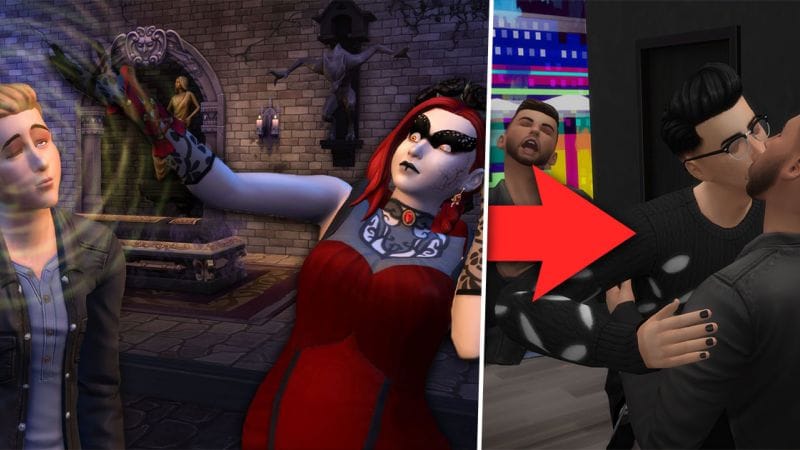 Les Sims 4 : les développeurs ont pensé à tout, cette séquence coquine avec des vampires le prouve