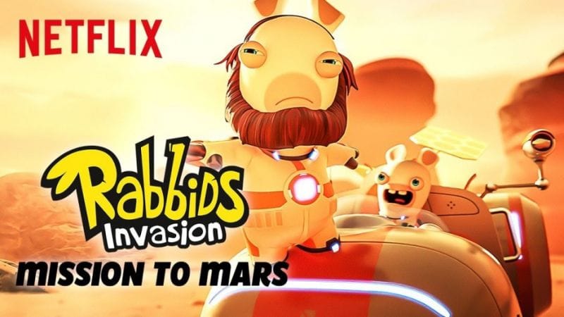 Les Lapins Crétins débarquent sur Mars… et sur Netflix !