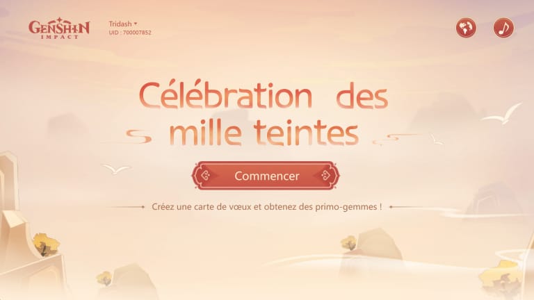 Genshin Impact, l'événement web "Célébration des mille teintes" : des primo-gemmes à ne pas rater !