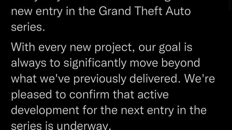 Rockstar annonce qu il sont entrain de travailler sur la nouvelle gta