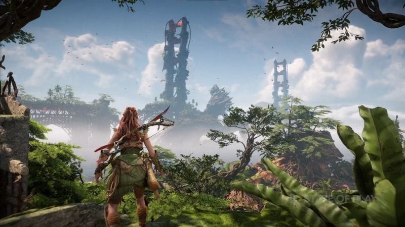 Magnifique paysage d'Horizon forbidden west