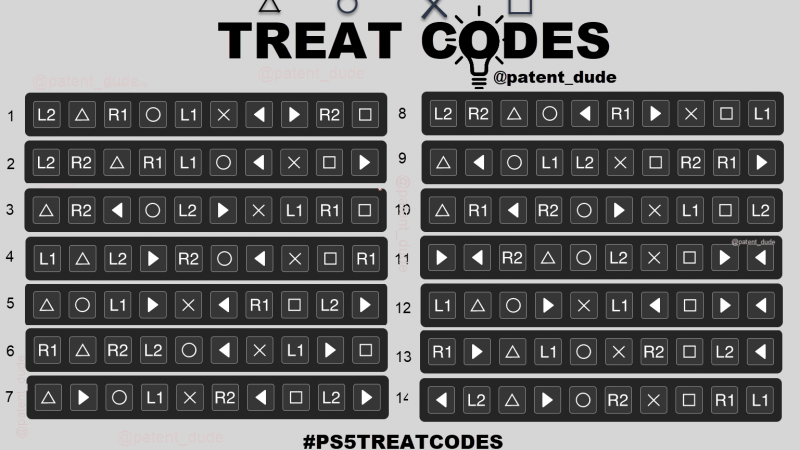 PS5 I TREAT CODES