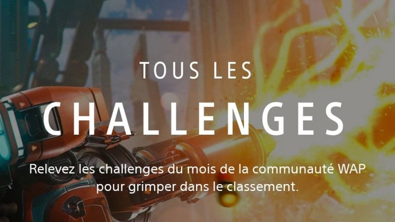 A vos challenges 🎮