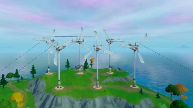 Survivre pendant 30 s au sommet des éoliennes aux Brise-vent, défi semaine 14 - Fortnite - GAMEWAVE