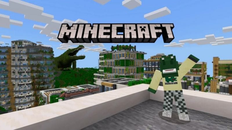 Minecraft dévoile une collaboration avec la marque du crocodile