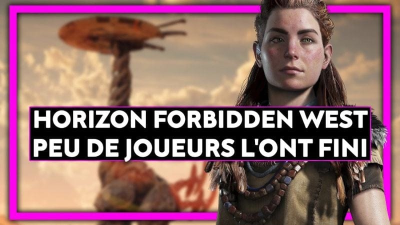 Horizon Forbidden West : peu de joueurs l'ont fini 🔍