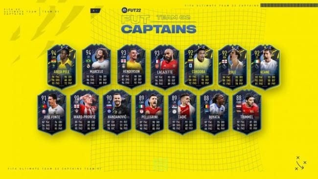 FIFA 22 : FUT Captains, l'Équipe 2 est disponible - FIFA 22 - GAMEWAVE