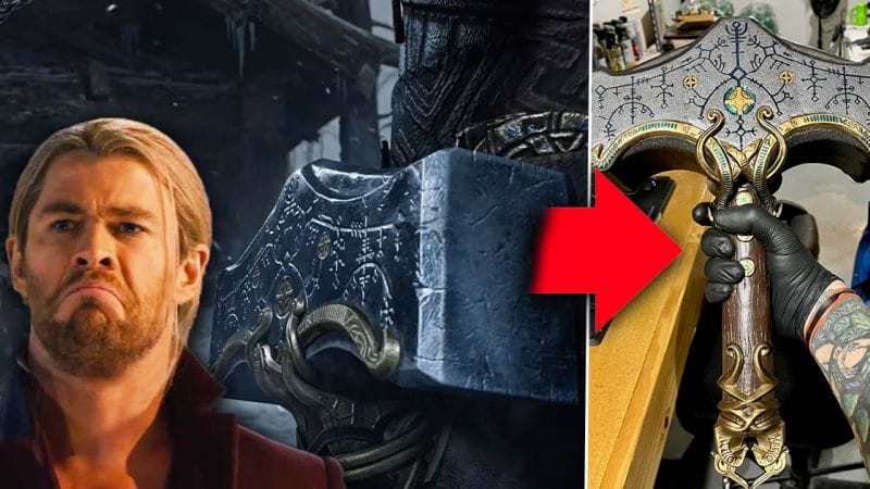 God of War Ragnarok : ce Mjolnir créé par un fan a de quoi rendre jaloux le Thor du MCU