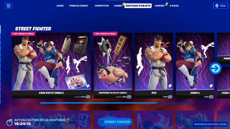 Fortnite, boutique du jour 3 mai 2022