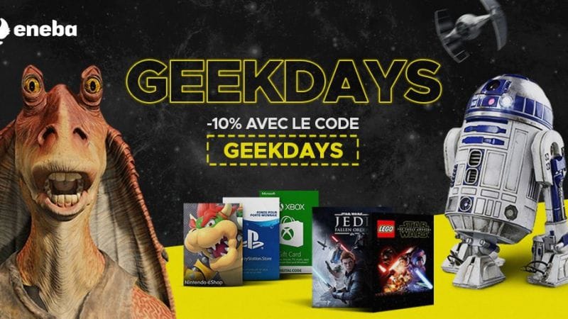 Bon Plan : -10% sur tout le digital (PS5, XBOX, PC...) chez ENEBA grâce à un code promo ! #GEEKDAYS