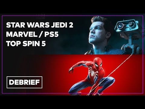Débrief' : Star Wars Jedi Survivor, Top Spin, stocks PS5, Marvel chez Microsoft et série Horizon