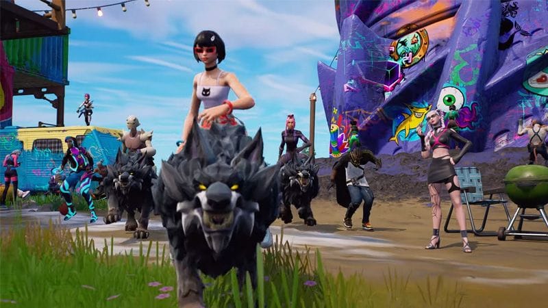 Chevaucher des loups dans Fortnite saison 3 chapitre 3, un nouveau véhicule ou monture