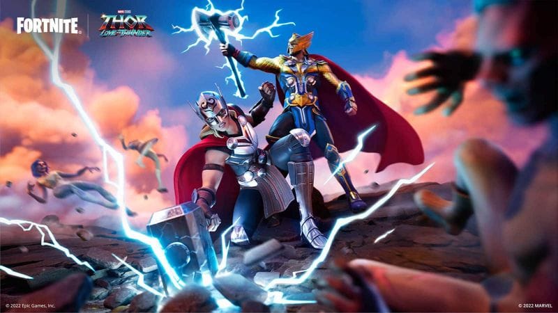Deux nouveaux skins de Thor : Love and Thunder s'abattent sur Fortnite