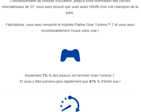 Stats platine GT7!